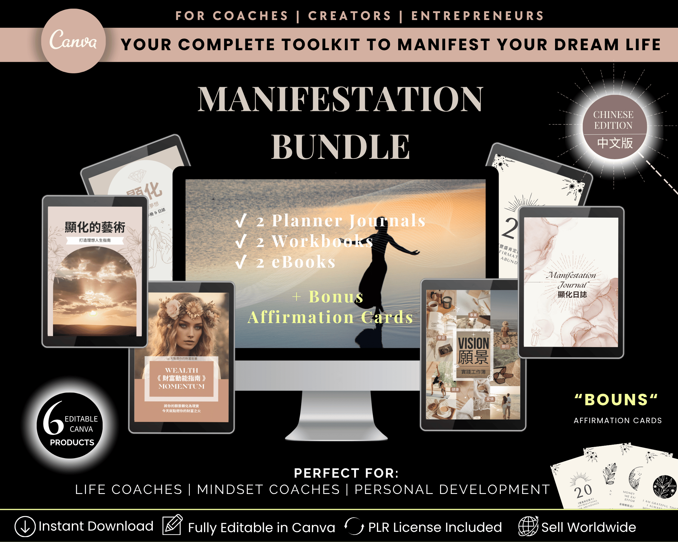 Manifestation Bundle (Chinese Edition | PLR License)